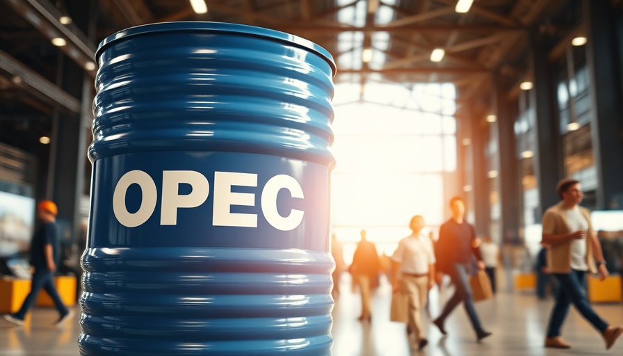 OPEC oil barrel with people walking by, illustrating OPEC boost oil output.