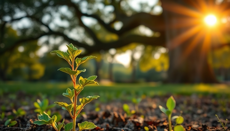 FIRE Movement and Multi-Generational Wealth concept with young plant and tree.