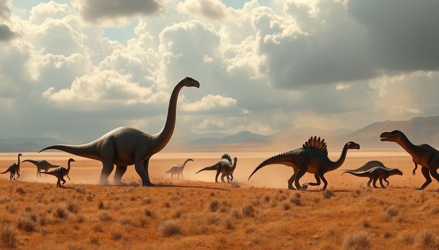 Prehistoric dinosaurs representing osteomyelitis in ancient reptiles.