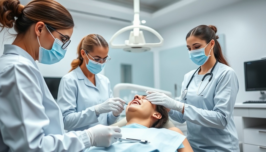 Patient waiting for dentist exam in a clinic setting.