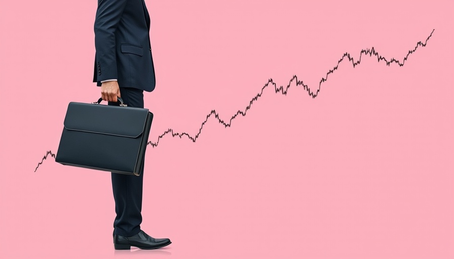 Investor analyzing stock market graph on pink background, September effect