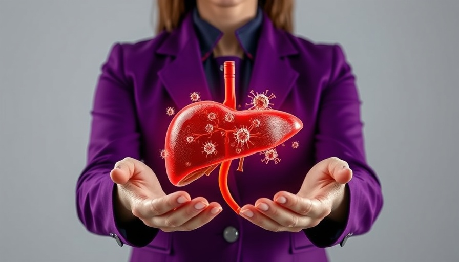 Illustration of virus on liver related to long-term prednisolone liver cancer risk