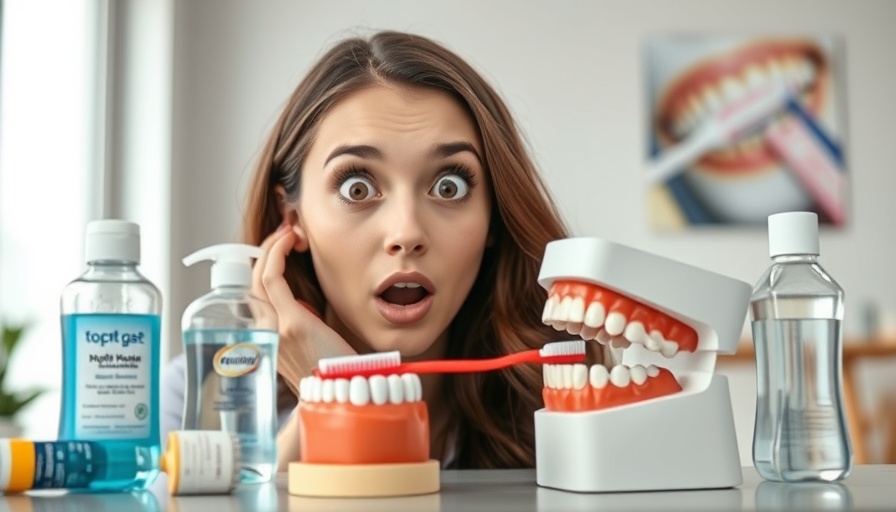 Oral care impacts whole body health, surprised woman