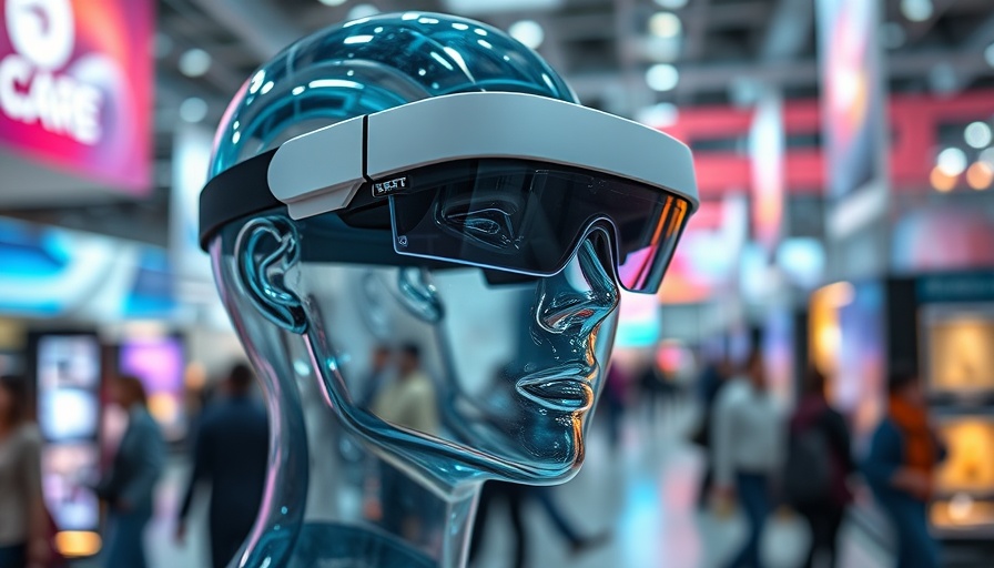 Vision Expo West 2025 eyecare technology display with headset.