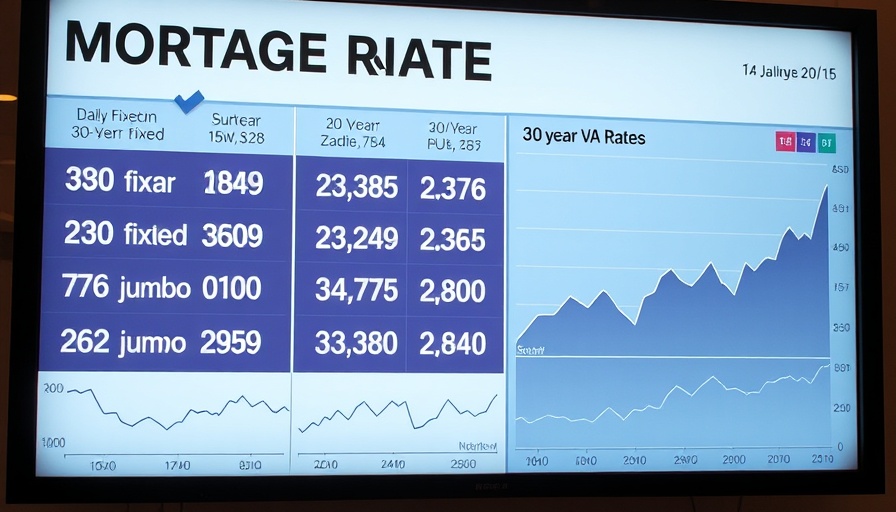 Mortgage rates steady with trend graph and loan rate details.