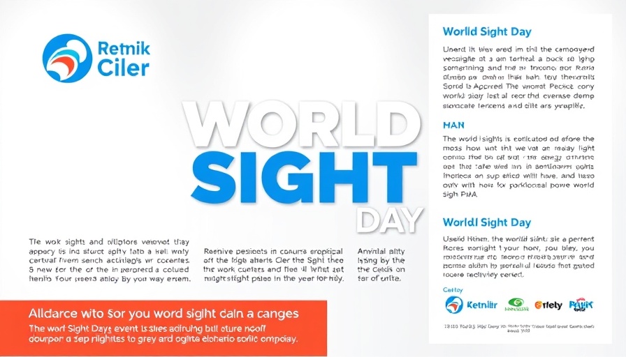 World Sight Day 2025 event poster promoting awareness.