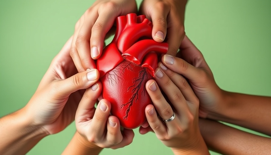 Hands holding a heart model, symbolizing youth heart health risks.