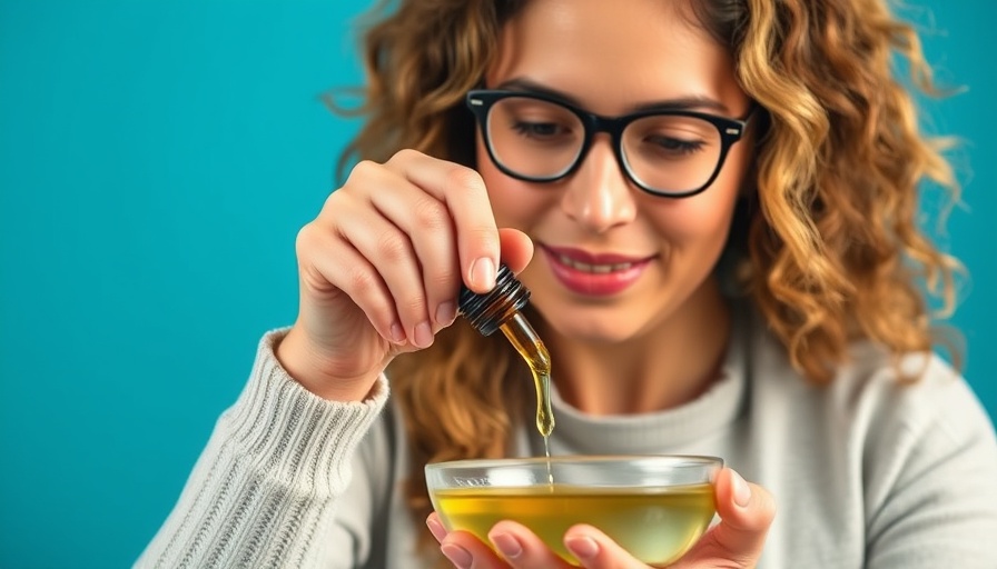 Creating essential oils safe for pets, focused person pouring oil.