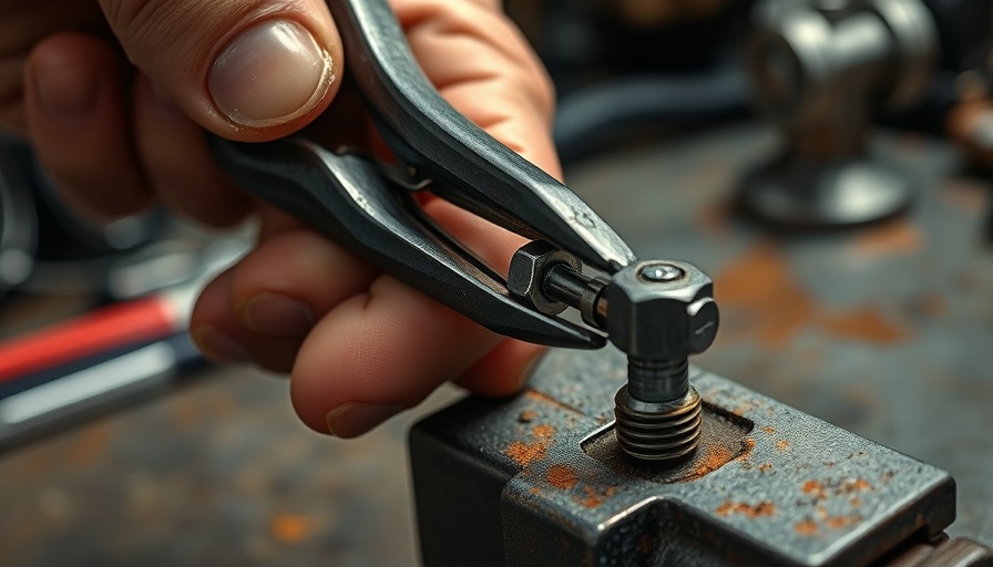Wire spring making process with pliers, bolt, and vise.