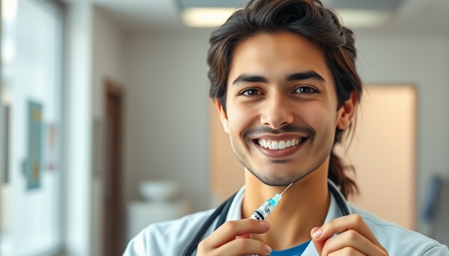 Young doctor instilling trust in childhood vaccines in modern clinic.