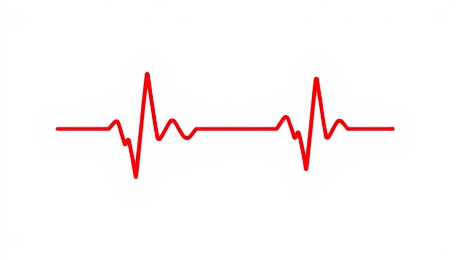 Minimalistic health logo with heartbeat line, emphasizing health awareness.