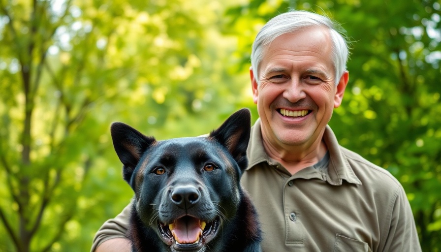 Reasons to reconsider getting a Canis Panther - smiling man with dog outdoors.