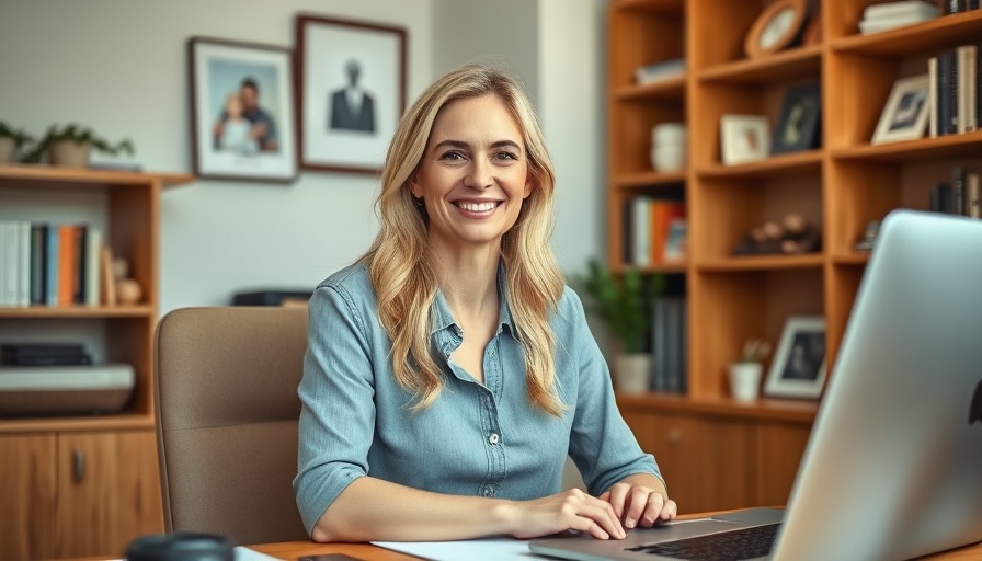 Blonde woman in home office discussing VA Loan Divorce Considerations.