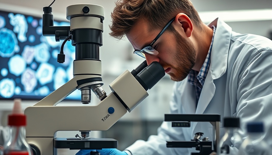 Scientist in lab researching Celltrion biosimilars for bone and skin diseases.