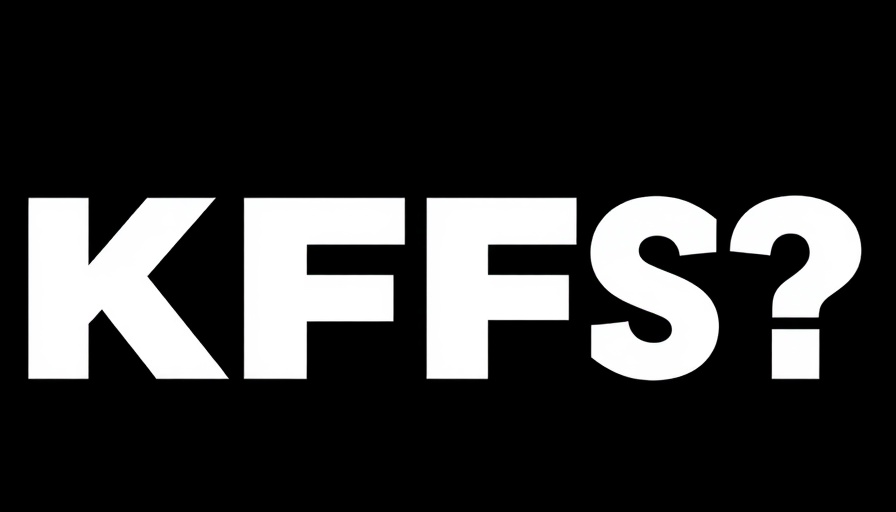 Bold KFF logo representing health equity advocacy on black background.