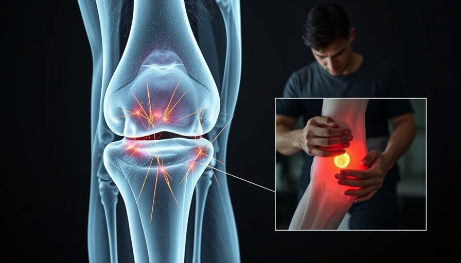 Gold thread acupuncture risks shown in knee X-ray with discomfort.