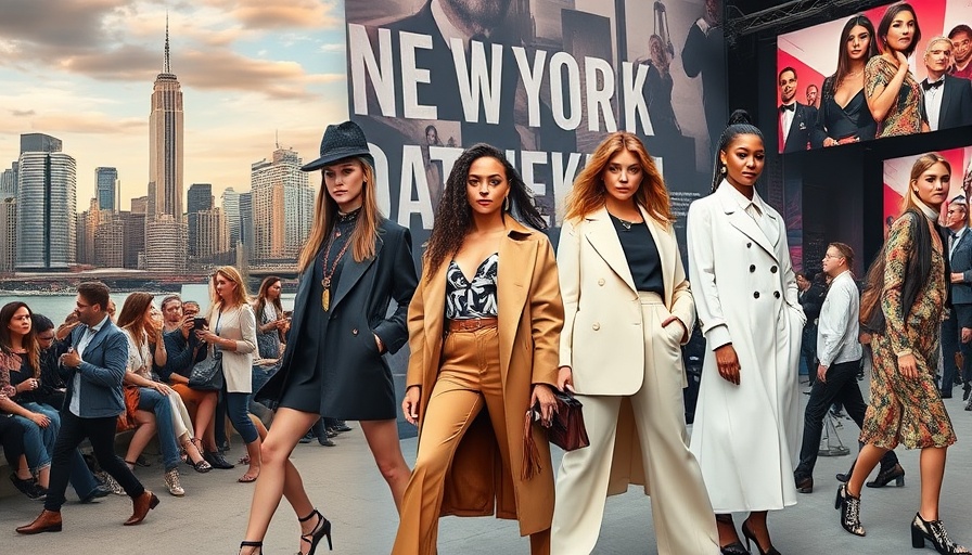 Vibrant New York Fashion Week collage highlighting wellness.