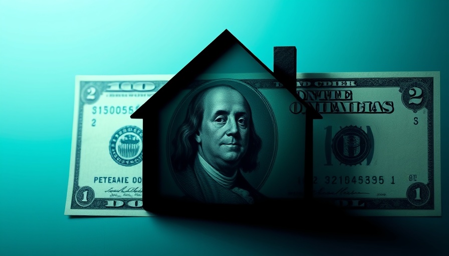 House silhouette on dollar bill, symbolizing home equity sharing.