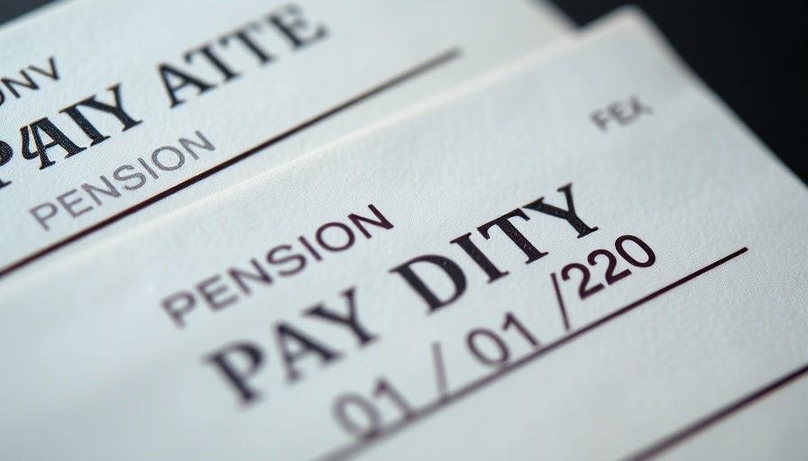 Close-up of pension pay advice slips; UK pensions lifeboat levy halt concept.