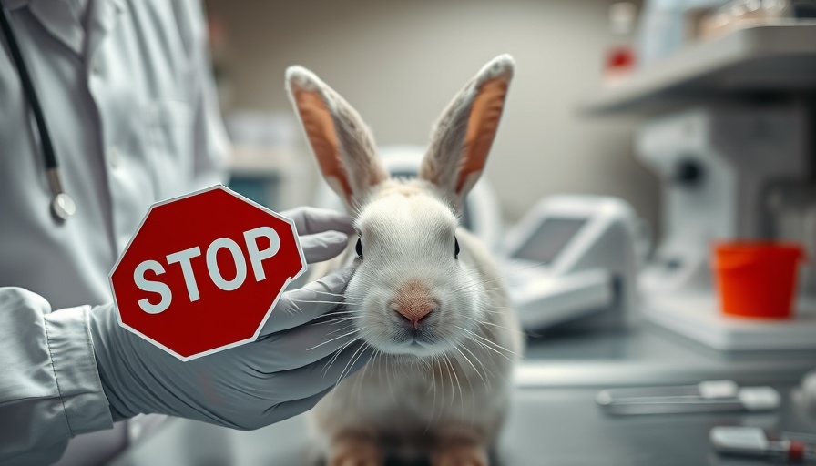 Palamur Biosciences fresh inspection with rabbit and stop sign.