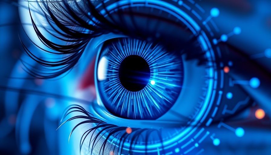 2025 Industry Collaborative in Optometry event poster featuring a futuristic digital eye.