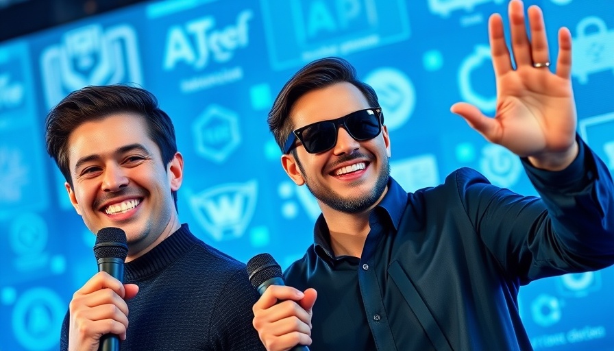 Men in digital setting with tech logos related to Nvidia AI factories.