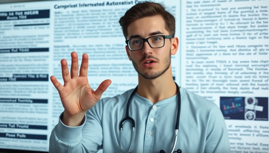 Young man discusses FDA approval of special glasses for nearsightedness in kids.