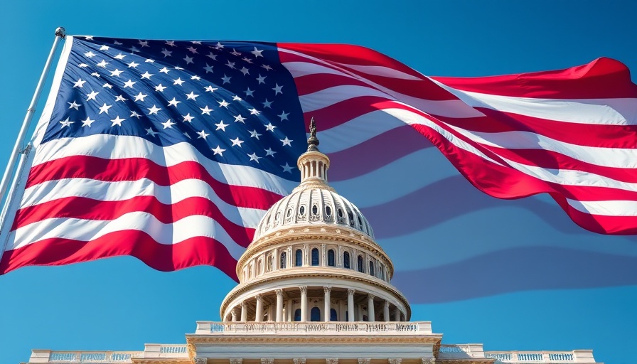 Clean Continuing Resolution for seniors symbolized by Capitol and flag.