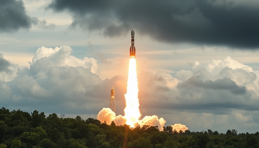 Rocket launching, highlighting dynamic ascent into space economy for seniors.