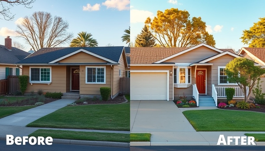 House flip transformation shows profits with before and after views.
