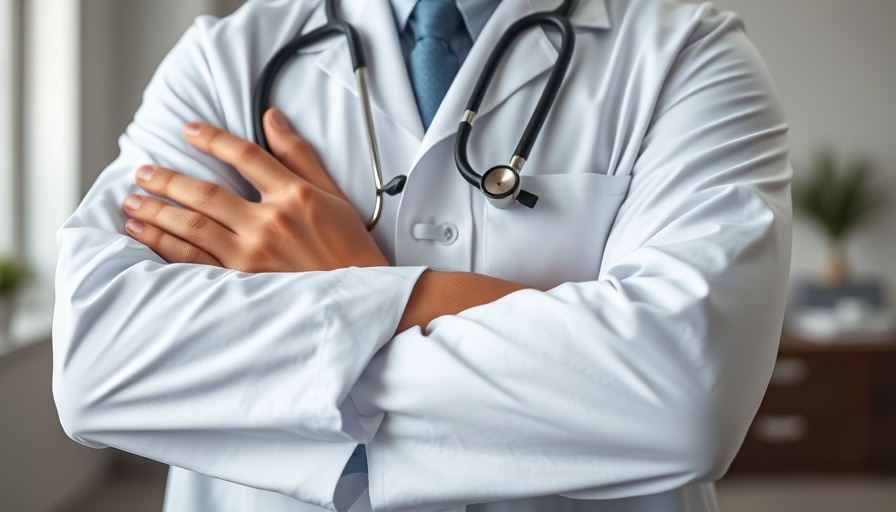 Doctor with folded arms and stethoscope, highlighting alleged misconduct Junnar Hospital doctor.