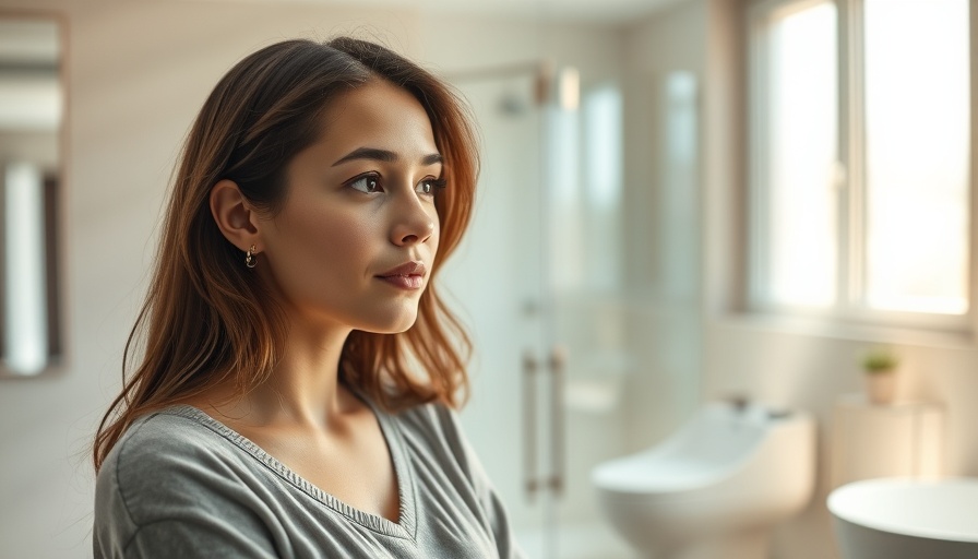 Woman discussing bathroom renovation design choices, highlighting challenges.