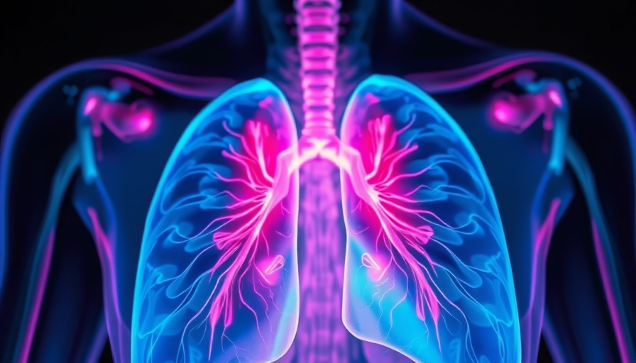 Vibrant illustration of human lungs highlighting sarcoidosis impact.