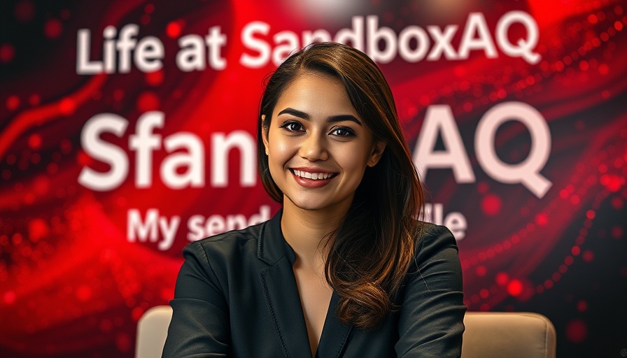 Confident woman at SandboxAQ, AI and Quantum Integration.