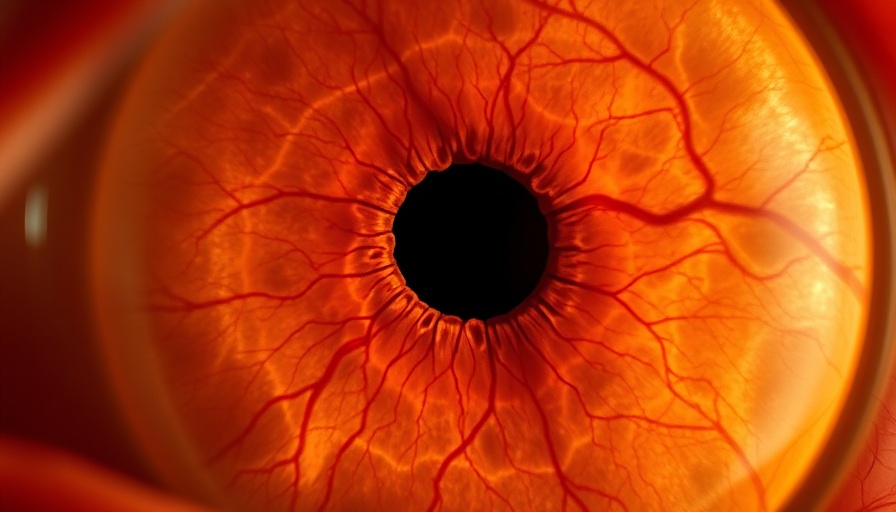 Close-up of human retina showing intricate details for science exploration.