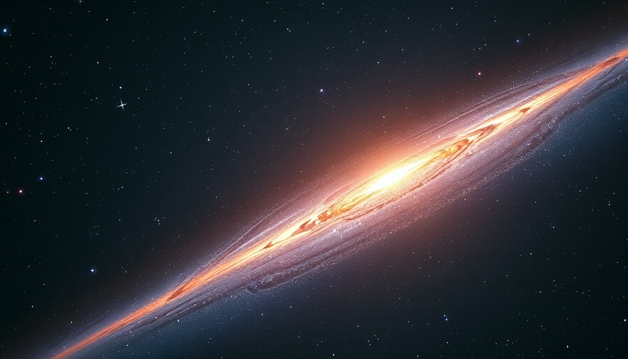 Cosmic view of the galaxy suggesting extraterrestrial life.