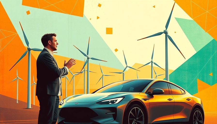 Stylized illustration depicting climate technology concepts.