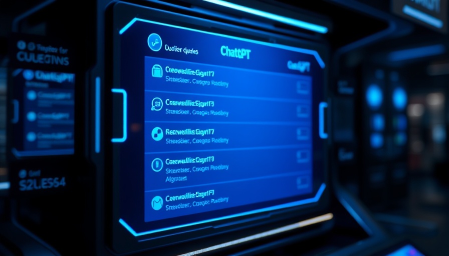 DeepSeek AI interface displaying ChatGPT with queries on a blue screen.