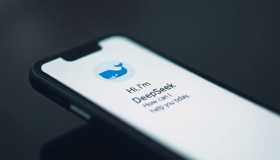 DeepSeek app interface on smartphone screen.