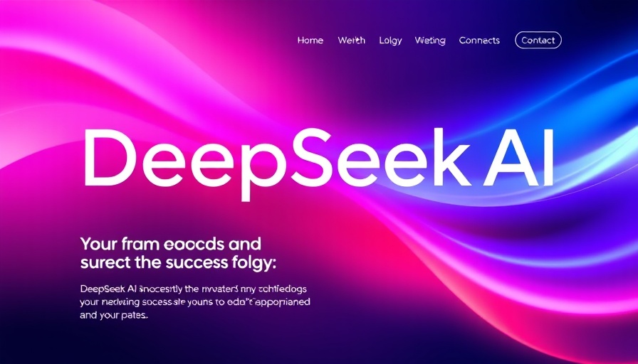 DeepSeek AI breakout success event announcement with vibrant design.