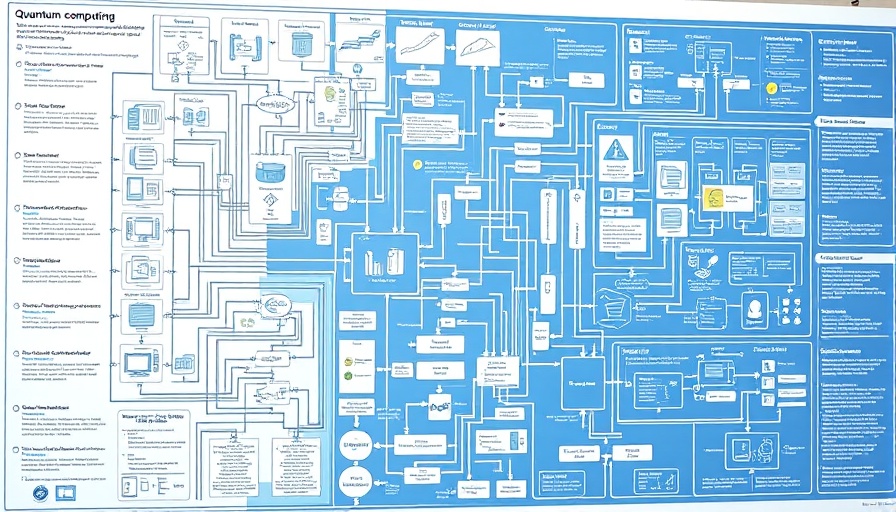 Quantum computing methods diagram highlighting circuits and processes.