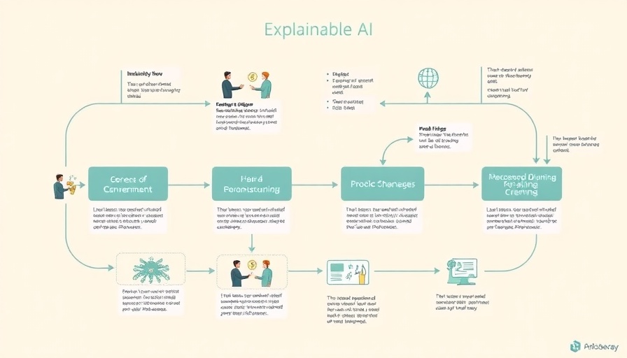 Explainable AI flow diagram with user interaction.