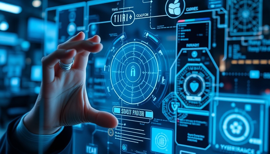 Futuristic interface displaying DOGE cybersecurity elements.