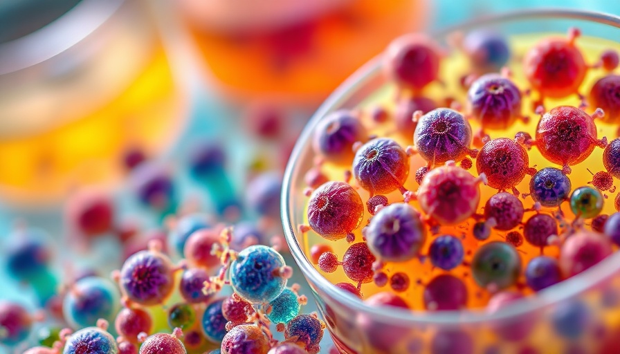 Colorful cells in lab vials representing gene function exploration