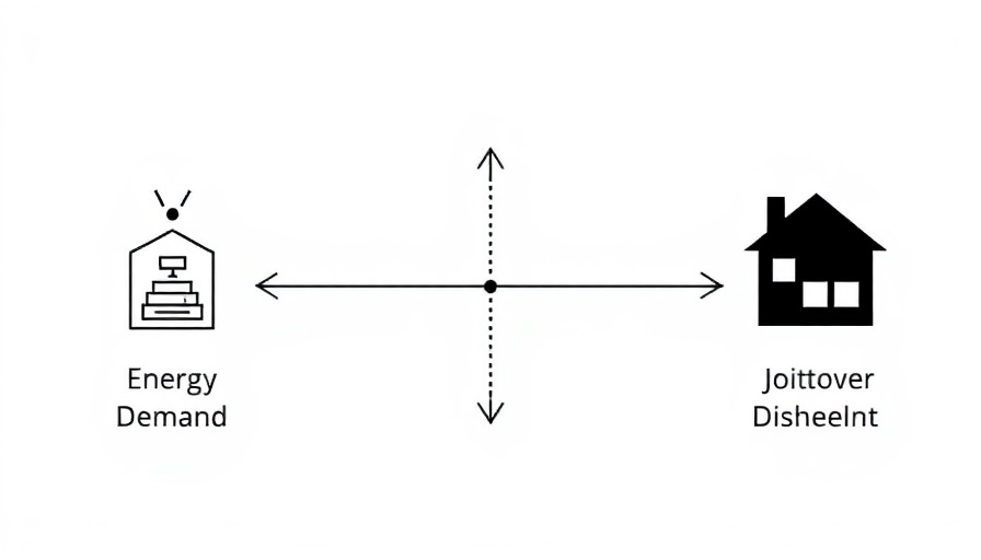 Flowchart diagram of residential heating energy processes, reducing carbon emissions from residential heating.