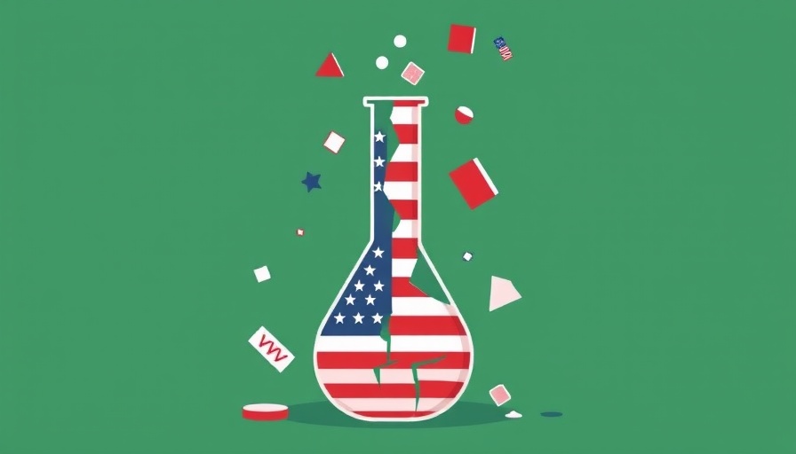 Illustration of US science leadership cuts impacting reproductive rights.