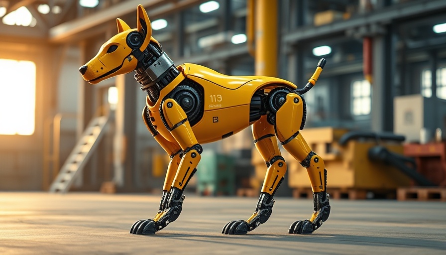 Advanced robotic dog showcasing AI advancements and robotics.