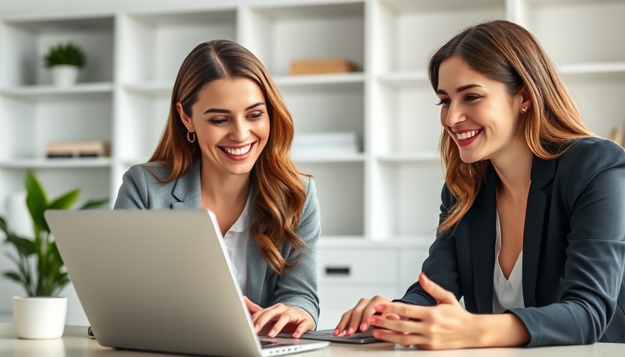 Two women discussing stress-free portfolio management