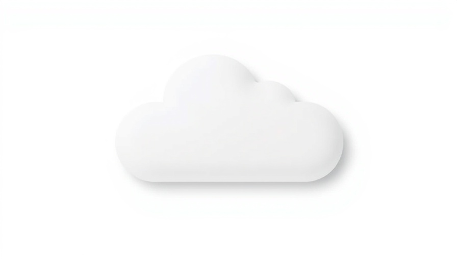 Colorful cloud logo on white background, vivid design.