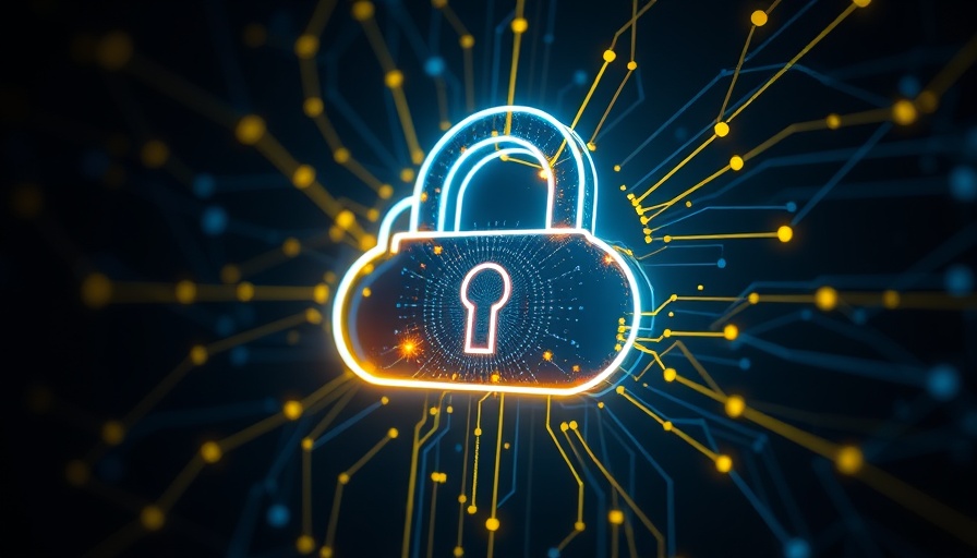Edera Cloud Security digital padlock glowing in abstract background.